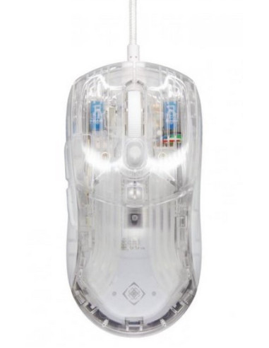 DM330 Transparent Gaming Mouse, RGB Wired, 10000DPI