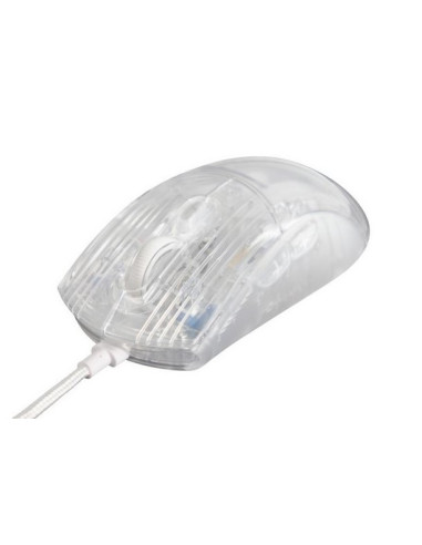 DM330 Transparent Gaming Mouse, RGB Wired, 10000DPI