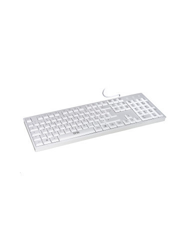 Tastiera con cavo usb colore bianco