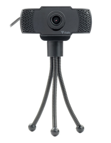 Webcam con Microfono W300 - Full HD- 30FPS- USB- treppiede