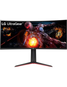 34" UltraGear Gaming QHD 160Hz 1ms 21:9 Curvo 1800R Speakers14W Tilt/HAS FreeSync Premium Screen Split HDR 10 Nero/Rosso
