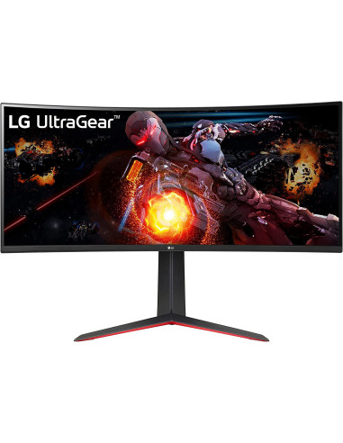 34" UltraGear Gaming QHD 160Hz 1ms 21:9 Curvo 1800R Speakers14W Tilt/HAS FreeSync Premium Screen Split HDR 10 Nero/Rosso