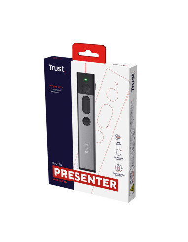 Puntatore Wireless RF Alluminio, Nero