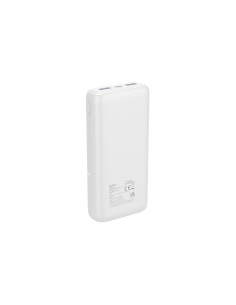 20.000mAh Powerbank 2 x USB, 1 x USB-C & 1 x MicroUSB Input - Wit 2