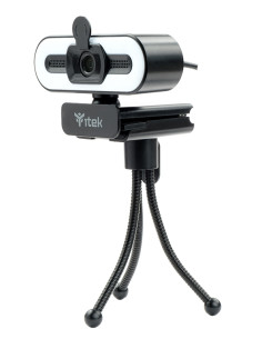 Webcam con Microfono W401L - Full HD-  30FPS- Luce LED 3 mode- USB- treppiede 2