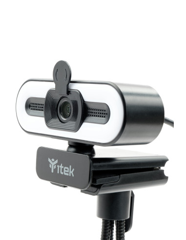 Webcam con Microfono W401L - Full HD-  30FPS- Luce LED 3 mode- USB- treppiede
