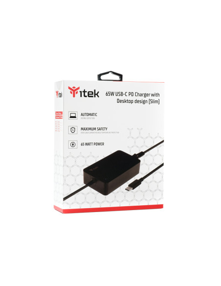 65W Alimentatore Universale per Notebook e Dispositivi USB-C- PD
