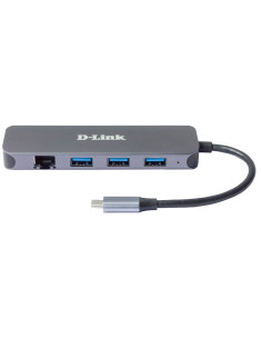 5-in-1 USB-C Hub with Gigabit Ethernet/Power Delivery x3 SuperSpeed USB 3.0 ports, x1 USB-C (Thunderbolt 3) 60w 2