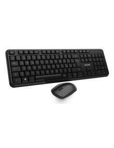 Serie Ufficio Kit Mouse e Tastiera RF Wireless + USB QWERTY Ita Black
