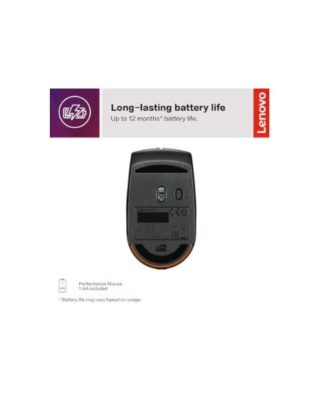 Mouse Ufficio Ambidestro RF Wireless Ottico 1000 DPI Nero
