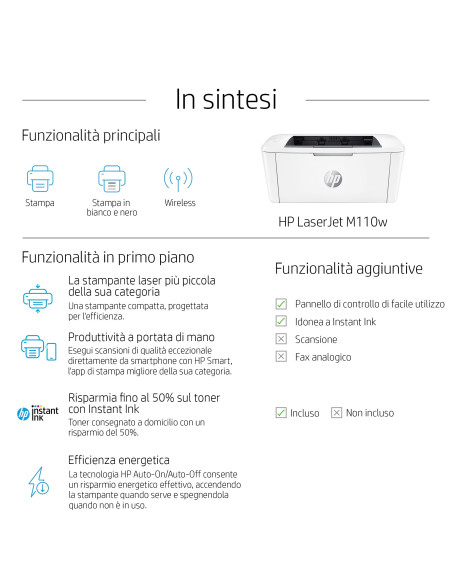 LaserJet M110w, B/W