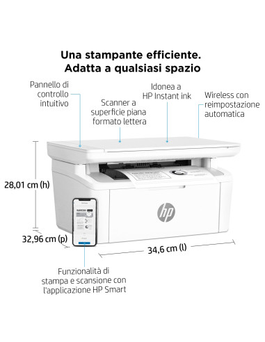 LaserJet Stampante multifunzione M140w