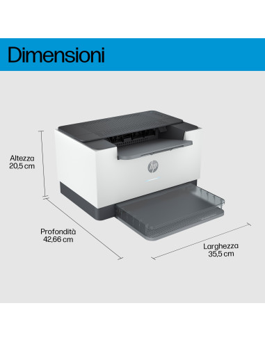 LaserJet Stampante M209dw Stampa fronte/retro Wi-Fi dual band