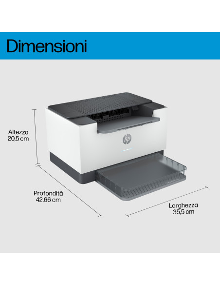 LaserJet Stampante M209dw Stampa fronte/retro Wi-Fi dual band