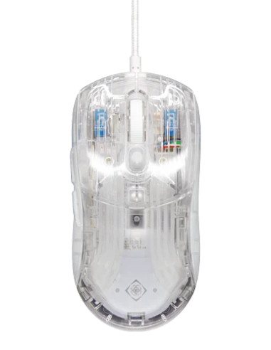 DM330 Transparent Gaming Mouse, RGB Wired, 10000DPI