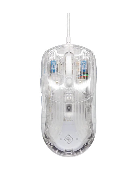 DM330 Transparent Gaming Mouse, RGB Wired, 10000DPI