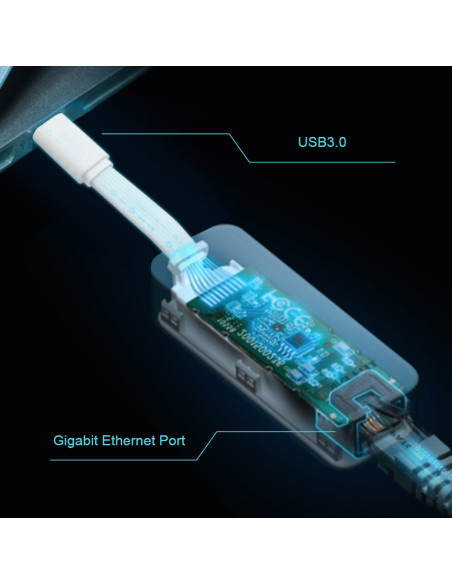 USB Type-C to RJ45 Gigabit Ethernet Network Adapter White