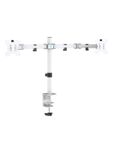 Dual Monitor Desk Arm 13-32 inch screens White