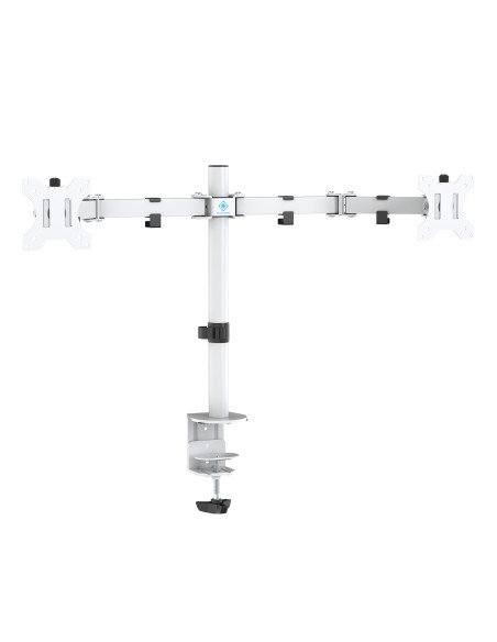 Dual Monitor Desk Arm 13-32 inch screens White