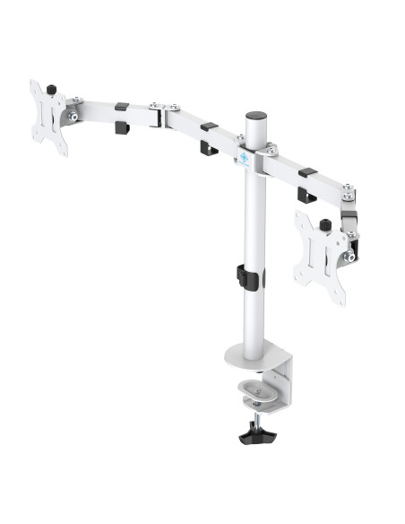 Dual Monitor Desk Arm 13-32 inch screens White