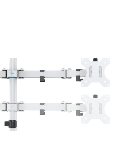 Dual Monitor Desk Arm 13-32 inch screens White