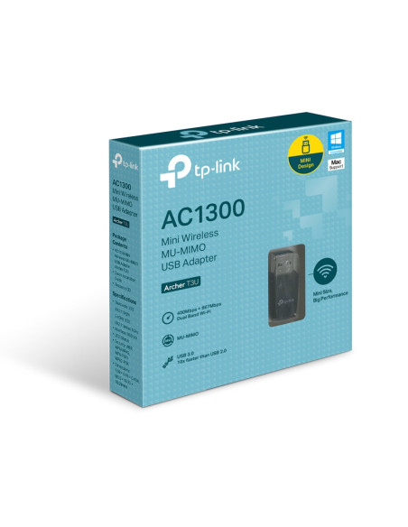 AC1300 Mini Wireless MU-MIMO USB WiFi Adapter 2.4GHz and 5GHz band