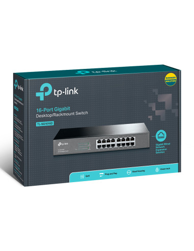 16-Ports Gigabit Ethernet (10/100/1000) Nero Unmanaged
