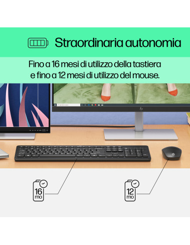 230 Kit Tastiera & Mouse Wireless