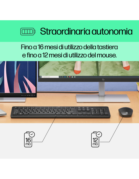 230 Kit Tastiera & Mouse Wireless