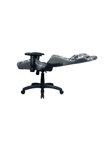 Caliber R1S CAMO Poltrona per gaming Seduta imbottita Nero, Grigio, Bianco