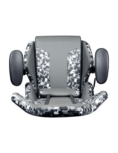 Caliber R1S CAMO Poltrona per gaming Seduta imbottita Nero, Grigio, Bianco