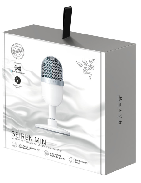Seiren Mini Bianco Microfono da tavolo