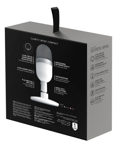 Seiren Mini Bianco Microfono da tavolo