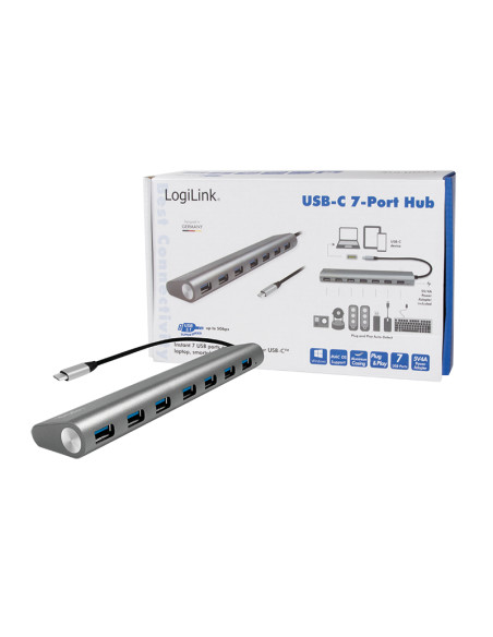 HUB USB-C 7-Port USB A USB 3.1