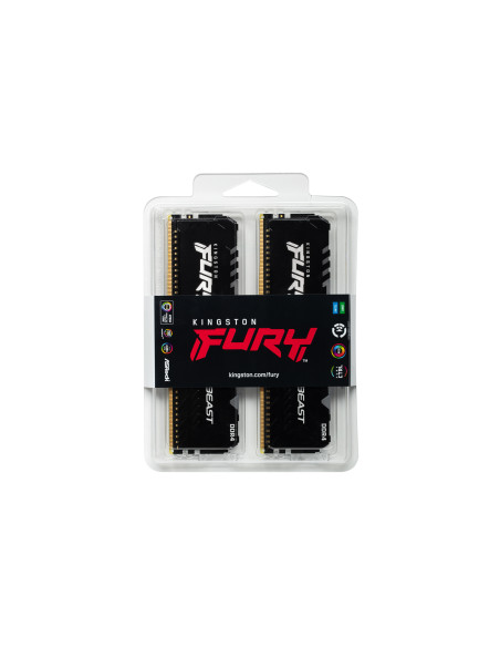 16GB (2x8GB) FURY Beast RGB 3,6GHz CL17 1,35V Kit Dual Channel