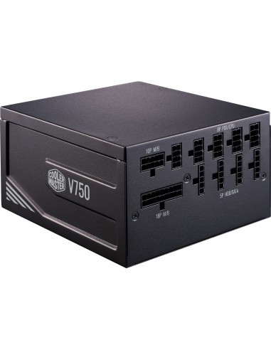 750W V750 Gold-V2 80+ Full-Modular Ventola FDB Silenziosa 135mm Modalità Semi-Fanless Black Edition
