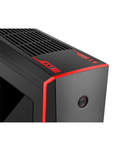 ORIGIN Black/Red  MidiTower 2x120mm Ventole Led Rosso