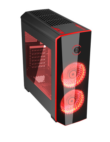ORIGIN Black/Red  MidiTower 2x120mm Ventole Led Rosso