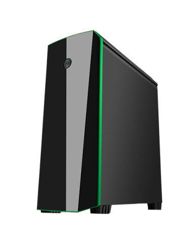 ORIGIN Black/Green MidiTower 2x120mm Ventole Led Verde