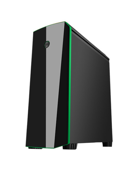 ORIGIN Black/Green MidiTower 2x120mm Ventole Led Verde