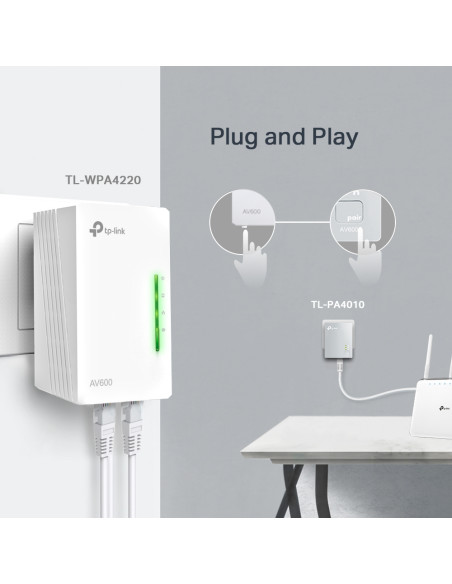 AV600 600 Mbit/s Ethernet LAN Wi-Fi White