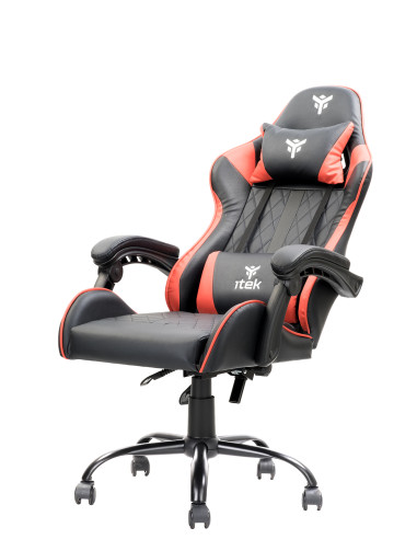 RHOMBUS PF10 Universal gaming chair Padded seat, Black/Red