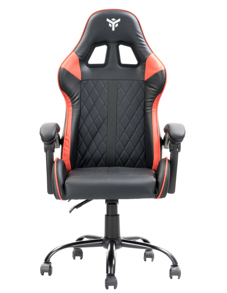 RHOMBUS PF10 Universal gaming chair Padded seat, Black/Red