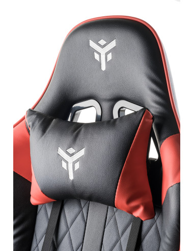 RHOMBUS PF10 Universal gaming chair Padded seat, Black/Red
