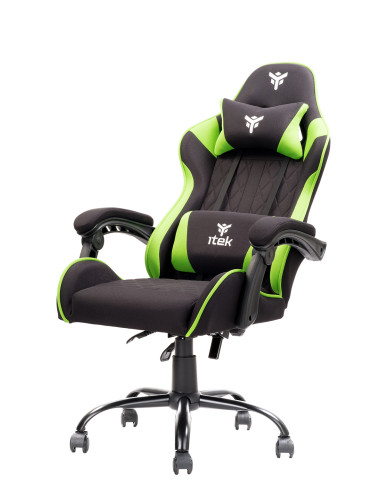 RHOMBUS FF10 Universal gaming chair Mesh seat, Black/Green