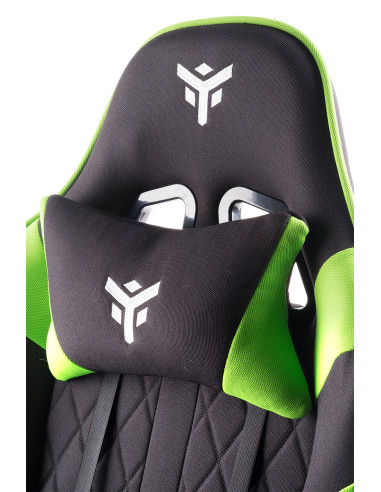RHOMBUS FF10 Universal gaming chair Mesh seat, Black/Green