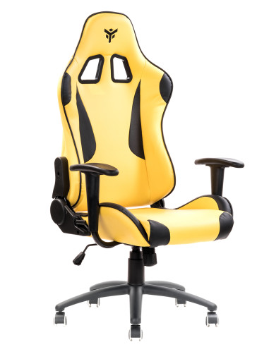 PLAYCOM PM20 Universal gaming chair Padded seat, Black/Yellow