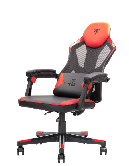 4CREATORS CF50 Gaming Chair Mesh seat, Black/Red