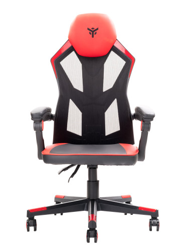 4CREATORS CF50 Gaming Chair Mesh seat, Black/Red