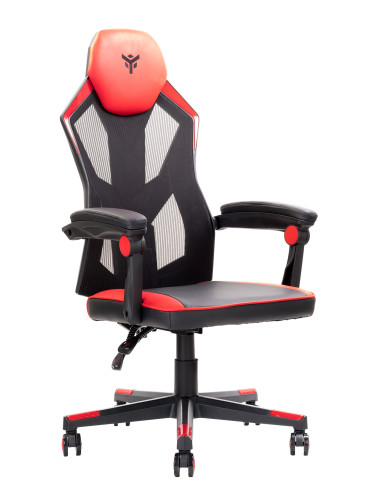 4CREATORS CF50 Gaming Chair Mesh seat, Black/Red
